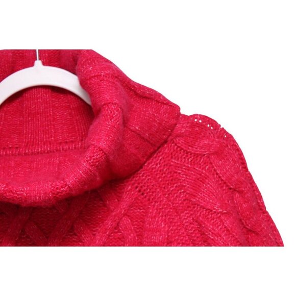 Banana Republic Sweater Size Large Oversized Chunky Cable Knit Wool Yak Hair - Picture 9 of 15